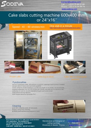600 × 400 mm slab cutting machine