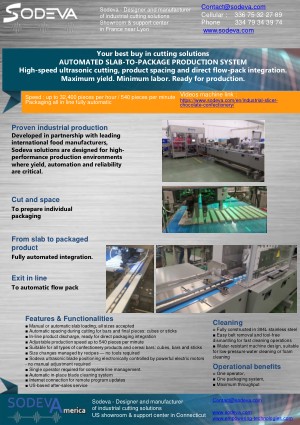 Automated line from the moulded slab to packaging