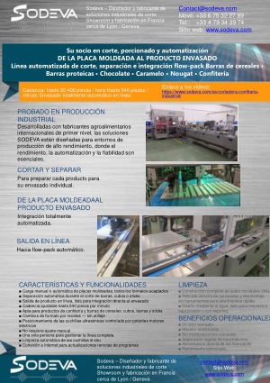 Línea automatizada desde la placa moldeada hasta el envasado