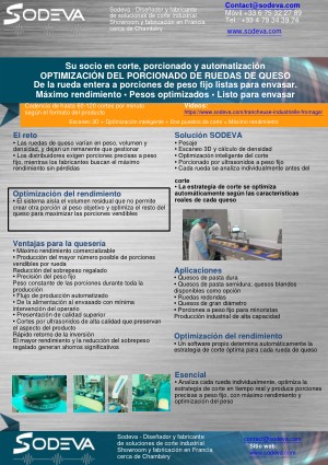 Optimización del porcionado de ruedas de queso a peso fijo en línea
