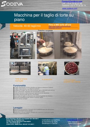 Affettatrice per crostate – 800/h